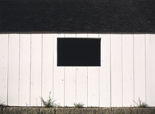 fine art photograph of a white barn