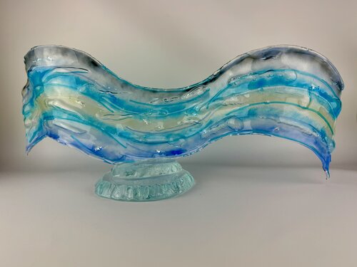 fused glass sculpture