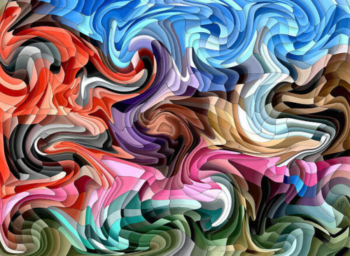 colorful and bold abstract digital art